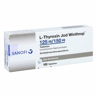 L-Thyroxin Jod Winthrop 125ug/150ug Tabletten, 100 st, Sanofi-Aventis Deutschland GmbH