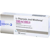 L-Thyroxin Jod Winthrop 150ug/150ug Tabletten, 100 st, Sanofi-Aventis Deutschland GmbH