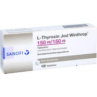 L-Thyroxin Jod Winthrop 150ug/150ug Tabletten, 100 st, Sanofi-Aventis Deutschland GmbH