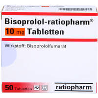 Bisoprolol-ratiopharm 10mg Tabletten, 50 st, ratiopharm GmbH