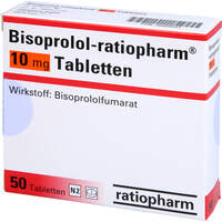 Bisoprolol-ratiopharm 10mg Tabletten, 50 st, ratiopharm GmbH