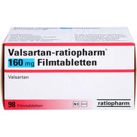 Valsartan-ratiopharm 160 mg Filmtabletten, 98 st, ratiopharm GmbH