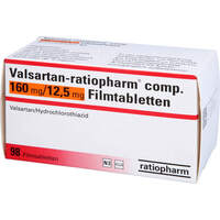 Valsartan-ratiopharm comp. 160mg/12.5mg Filmtabl., 98 st, ratiopharm GmbH