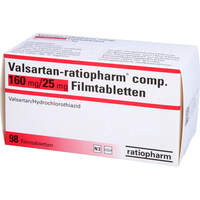 Valsartan-ratiopharm comp. 160mg/25mg Filmtabl., 98 st, ratiopharm GmbH