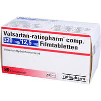 Valsartan-ratiopharm comp. 320mg/12.5mg Filmtabl., 98 st, ratiopharm GmbH