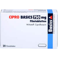 CIPRO BASICS 750mg Filmtabletten, 20 st, Basics GmbH