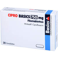 CIPRO BASICS 750mg Filmtabletten, 20 st, Basics GmbH