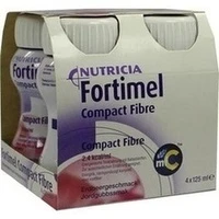 Fortimel Compact Fibre Erdbeere, 4x125 Milliliter, Danone Deutschland GmbH