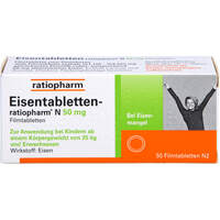 Eisentabletten-ratiopharm N 50mg Filmtabletten, 50 Stk., ratiopharm GmbH