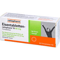 Eisentabletten-ratiopharm N 50mg Filmtabletten, 50 Stk., ratiopharm GmbH