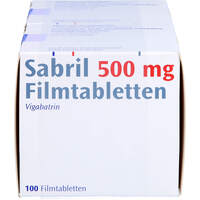 SABRIL FILMTABLETTEN, 200 st, Sanofi-Aventis Deutschland GmbH