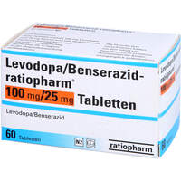 Levodopa/Benserazid-ratiopharm 100 mg/25 mg Tab, 60 Stk., ratiopharm GmbH