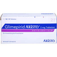 Glimepirid Aristo 2mg Tabletten, 180 st, Aristo Pharma GmbH