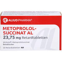 Metoprololsuccinat AL 23.75mg Retardtabletten, 50 st, Aliud Pharma GmbH