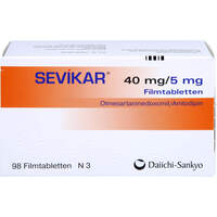 Sevikar 40 mg/5 mg Filmtabletten, 98 st, Daiichi Sankyo Deutschland GmbH