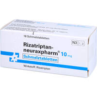 Rizatriptan-neuraxpharm 10 mg, 18 st, neuraxpharm Arzneimittel GmbH
