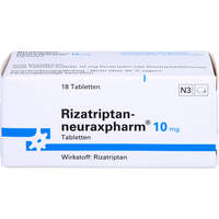 Rizatriptan-neuraxpharm 10 mg, 18 st, neuraxpharm Arzneimittel GmbH