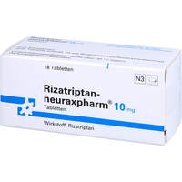 Rizatriptan-neuraxpharm 10 mg, 18 st, neuraxpharm Arzneimittel GmbH