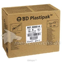 B-D PLASTIPAK Tuberkulinspritze 0.50x16 m.aufges.K, 100x1 Milliliter, Becton Dickinson GmbH