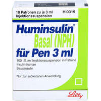 HUMINSULIN BASAL NPH F PEN, 10x3 ml, Lilly Deutschland GmbH
