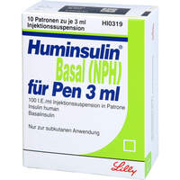 HUMINSULIN BASAL NPH F PEN, 10x3 ml, Lilly Deutschland GmbH