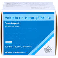 Venlafaxin Hennig 75 mg Retardkapseln Hartkaps, 100 st, Hennig Arzneimittel GmbH & Co. KG