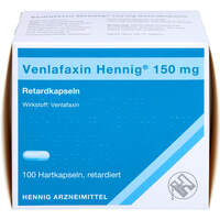 Venlafaxin Hennig 150 mg Retardkapseln Hartkaps, 100 st, Hennig Arzneimittel GmbH & Co. KG
