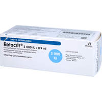 Retacrit 3000I.E./0.9ml Inj.-Lsg.i.e.Fertigspr., 6 st, Eurimpharm Arzneimittel GmbH