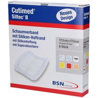 Cutimed Siltec B 17.5x17.5cm, 6 st, Bsn Medical GmbH