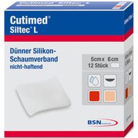 Cutimed Siltec L 5x6cm, 12 st, Bsn Medical GmbH