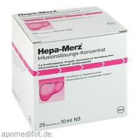 HEPA-MERZ INFUSIONSKONZ, 25 × 10 Milliliter, Merz Therapeutics GmbH