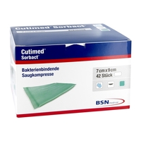 Cutimed Sorbact Saugkompressen 7x9cm, 42 st, Bsn Medical GmbH