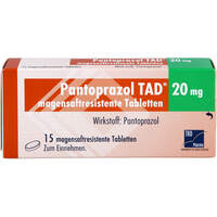 Pantoprazol TAD 20mg magensaftresistente Tabletten, 15 Stk., TAD Pharma GmbH