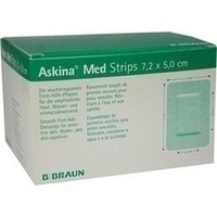 ASKINA MED STRIPS 7.2x5CM ERSTE HILFE PFLASTER, 100 ST, B. Braun Melsungen AG