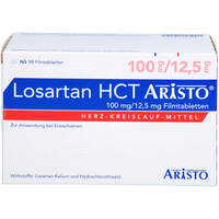 Losartan HCT Aristo 100mg/12.5mg Filmtabletten, 98 st, Aristo Pharma GmbH