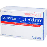 Losartan HCT Aristo 100mg/12.5mg Filmtabletten, 98 st, Aristo Pharma GmbH