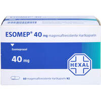 Esomep 40mg magensaftresistente Hartkapseln, 60 st, HEXAL AG