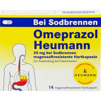 Omeprazol Heumann 20mg b Sodbr.magensaftr.Hartk., 14 st, Heumann Pharma GmbH & Co. Generica KG