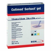CUTIMED Sorbact Gel Kompressen 7.5x7.5cm, 10 st, Aca Müller/Adag Pharma AG
