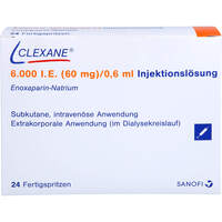 CLEXANE 6.000I.E.60mg/0.6ml ILO i.e.Fertigspr. B, 24 st, Docpharm GmbH