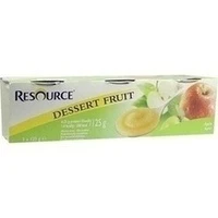 Resource Dessert Fruit Apfel, 3x125 Gramm, Nestle Health Science (Deutschland) GmbH