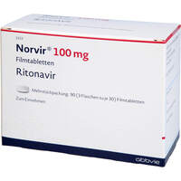 Norvir 100mg Filmtabletten, 90 st, Abbvie Deutschland GmbH & Co. KG