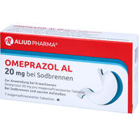 Omeprazol AL 20MG bei Sodbrennen, 7 Stk., Aliud Pharma GmbH