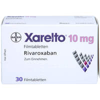 Xarelto 10mg Filmtabletten, 30 st, Pharma Gerke Arzneimittelvertriebs GmbH