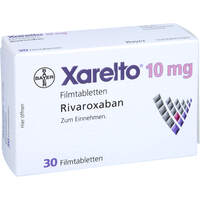 Xarelto 10mg Filmtabletten, 30 st, Pharma Gerke Arzneimittelvertriebs GmbH