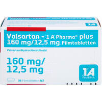 Valsartan - 1 A Pharma plus 160/12.5mg Filmtabl., 56 st, 1 A Pharma GmbH