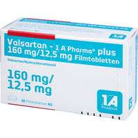 Valsartan - 1 A Pharma plus 160/12.5mg Filmtabl., 56 st, 1 A Pharma GmbH