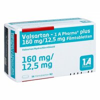 Valsartan - 1 A Pharma plus 160/12.5mg Filmtabl., 56 st, 1 A Pharma GmbH