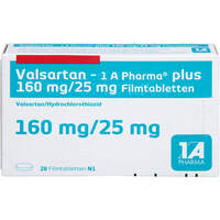Valsartan - 1 A Pharma plus 160/25mg Filmtabl., 28 st, 1 A Pharma GmbH