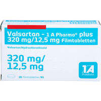 Valsartan - 1 A Pharma plus 320/12.5mg Filmtabl., 28 st, 1 A Pharma GmbH
